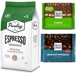 Кофе зерно, шоколад молочный и горький